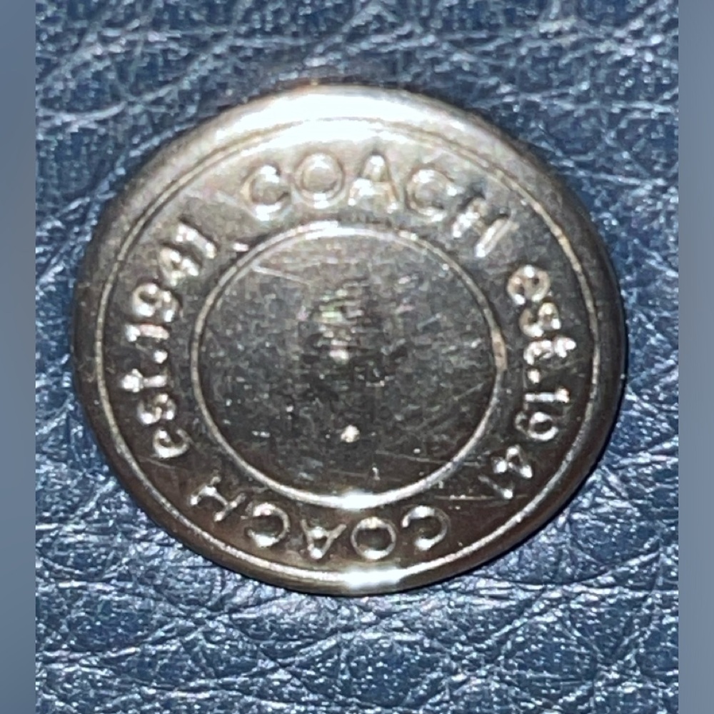 Coach Chelsea Navy Pebbled Leather Turnlock Hobo Bag Almost Vintage 2009 EUC Y2K - Picture 4 of 16